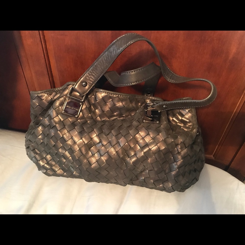 Michael Kors gunmetal handbag